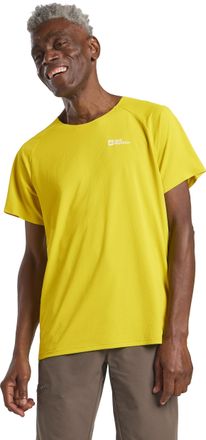 Jack Wolfskin Funktionsshirt JACK WOLFSKIN PRELIGHT STRIDE T M, Herren, Gr. XL (54/56), gr&uuml;n (chartreuse), Obermaterial: 100% Polyester, Shirts Funktionsshirt