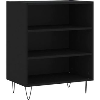 vidaXL Vidaxl - Aparador Madera De Ingenier&iacute;a Negro 57x35x70 Cm