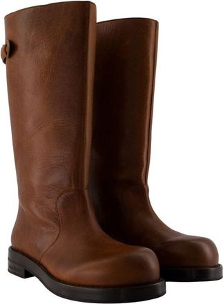 Acne Studios Womens Beshay Saian Boot Brown Calfskin