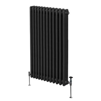 MonsterShop Traditional 3 Column Radiator - 1500 x 562mm - Black