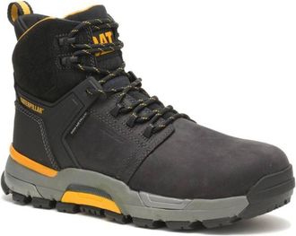 CAT Mens Comp-Toe Nano Edge Waterproof Work Boot In Crazy Horse