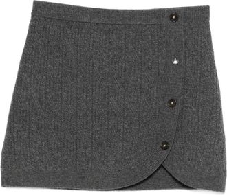 The Garment Kabelgebreide mini-rok - Grijs