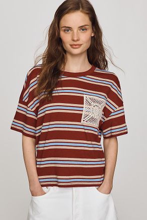 Pilcro Crochet Pocket Tee