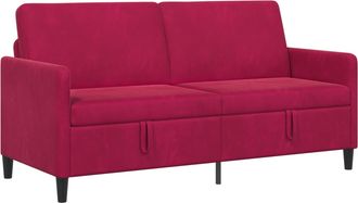 vidaXL Sof&aacute; Con Almacenamiento Rojo Vino 172 X 78 X 87 Cm Poli&eacute;ster Vidaxl