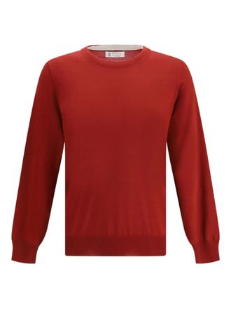 Brunello Cucinelli crew-neck sweater - Red