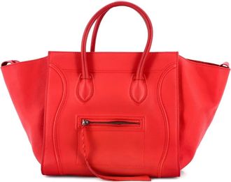 Celine Phantom Bag Smooth Leather Medium tote bag - Rosso
