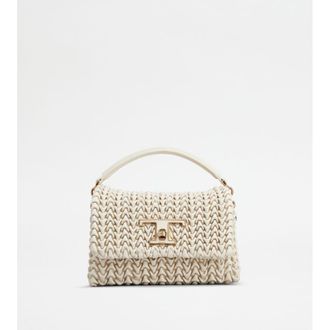 Tod's T Timeless Flap Bag in Leather Micro