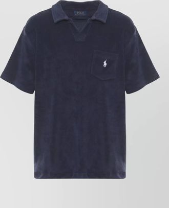 Ralph Lauren cotton polo shirt chest pocket collar