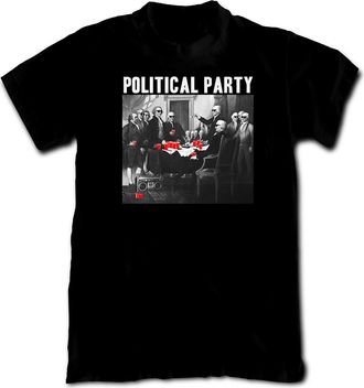 Riot Society Political Party Cotton Crew T-Shirt in Black at Nordstrom Rack, Size Xx-Large