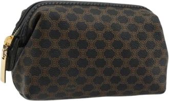 Celine Pre-owned Clutches, female, Brown, Size: ONE SIZE Pre-owned Vintage Macadam Canvas Pouch