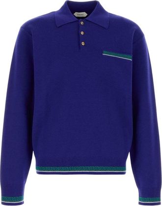 Versace Heren, Tops, Blauw, Maat: XL