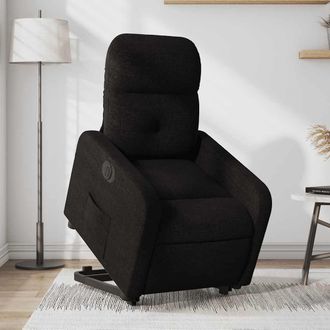 vidaXL Vidaxl - Sill&oacute;n El&eacute;ctrico Reclinable Elevable De Tela Negro