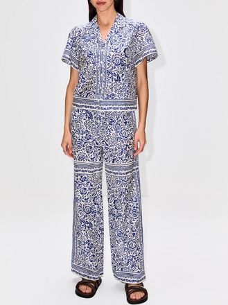 Trovata Vera Wide-Leg Pant In Hydra Border