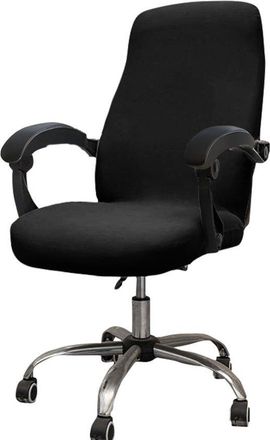 OEM Funda El&aacute;stica E Impermeable Para Silla De Oficina, Color Liso, A Prueba De Polvo (negra, Talla M)