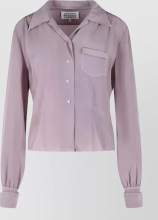 Maison Margiela silk long-sleeve shirt