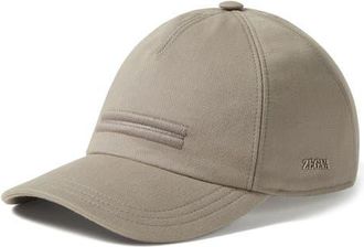 Ermenegildo Zegna Light Taupe Cotton Baseball Cap at Nordstrom, Size Medium