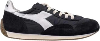 Diadora Equipe Vela SW - Heren - Sneakers - Zwart - 41 1/2 EU - Leer - Schoenen