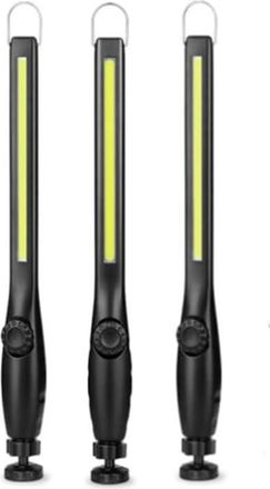 OEM L&aacute;mpara De Trabajo Cob De 3 Led Y 1200 Mah, Luz De Inspecci&oacute;n Para Taller Con Gancho Magn&eacute;tico Para Coche, Taller, Camping, Iluminaci&oacute;n De Emergencia 