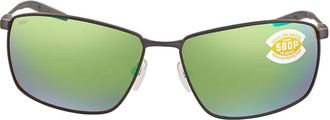 Costa TURRET Green Mirror Polarized Polycarbonate Mens Sunglasses TRT 11 OGMP 63
