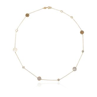 Tory Burch Logo-ketting - Dames - Accessoires - Geel - Maat: ONE Size