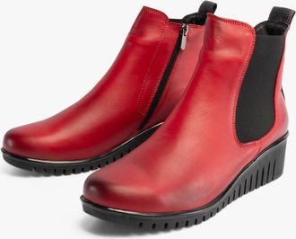 Lotus DRESDEN Womens Boots Red - Size UK 4
