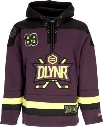 Dolly Noire Paarse Goat Hockey Hoodie Sweatshirt - Heren - Hoodies - Paars - S - Katoen - Hoodies & sweatvesten