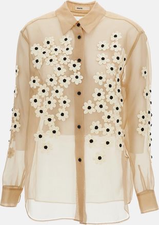 Khaite Camicia Argo Con Applicazioni Floreali