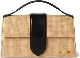 Jacquemus Le Grand Bambino Raffia Tas - Dames - Handtassen - Beige - ONE Size - Katoen - Tassen