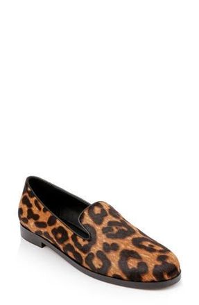 L'agence Dominik Genuine Calf Hair Flat in Leopard Hair Calf at Nordstrom Rack, Size 9.5