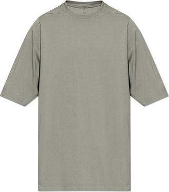 Rick Owens Katoenen T-shirt - Heren - T-shirts - Groen - S - Katoen - Tops