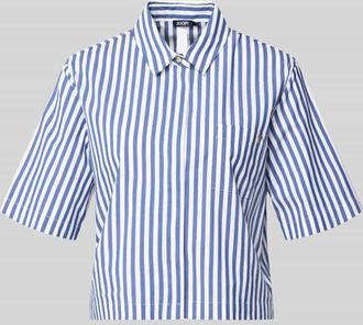 Joop Regular Fit Hemdbluse mit Umlegekragen Modell Bette in Marine, Gr&ouml;&szlig;e 36