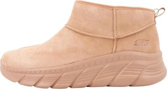 Skechers Bobs B Flex HI - Hi Frost - Dames - Enkellaarsjes - Beige - 40 EU - Leer - Schoenen