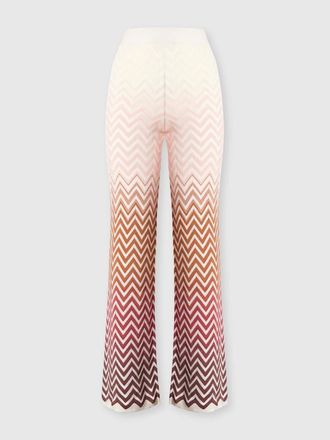 Missoni Chevron D&eacute;grad&eacute; Cotton And Viscose Trousers in Green& Brown at Nordstrom, Size 40 It