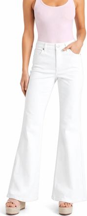 1822 Denim Belle Relaxed Flare Jean In White