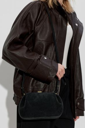 Yuzefi Oystrer Mini Handbag, Womens, Black