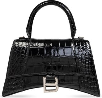 Balenciaga Schoudertas Zandloper - Dames - Handtassen - Zwart - ONE Size - Leer - Tassen