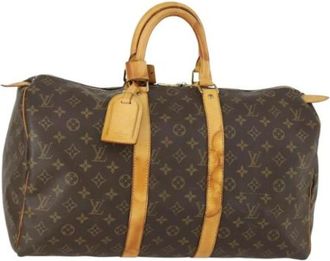 Louis Vuitton Pre-owned Weekend Bags, female, Brown, Size: ONE SIZE Pre-owned Weekend Bag
