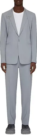 Givenchy Slim Fit Virgin Wool Trousers - Gray