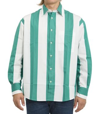 Jacquemus White Loose Stripes Shirt