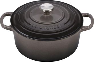 LE CREUSET 3 1/2-Quart Signature Round Enamel Cast Iron French/Dutch Oven in Oyster at Nordstrom