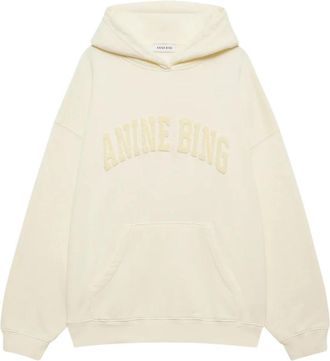 Anine Bing Harvey Sweatshirt - Heren - Hoodies - Beige - XS - Katoen - Hoodies & sweatvesten