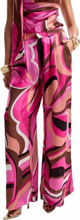 Cin Cin Palace Wide-Leg Pants In Dolce Pink