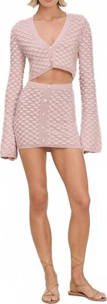 Devon Windsor Vittoria Cardigan In Mauve