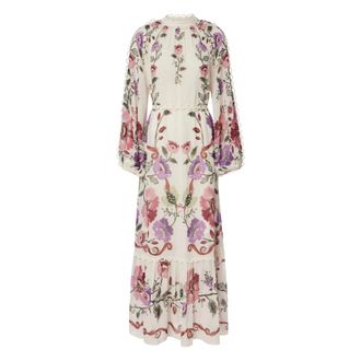 Farm Rio FARM Rio, Maxi Dresses, female, Multicolor, Size: S Rococo Dress
