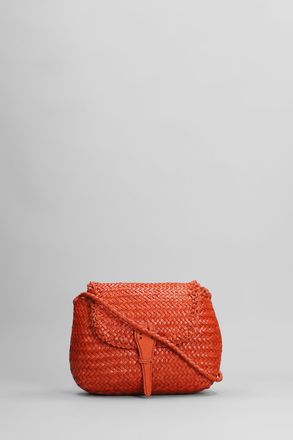 Dragon Diffusion Mini City Bag Shoulder Bag In Orange Leather