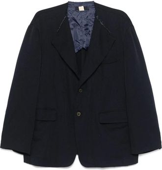 Comme Des Garçons Blazer senza colletto - Blu