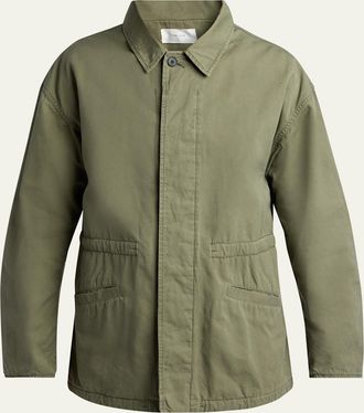 The Row Mens Weatherized Cotton Canvas Field Jacket