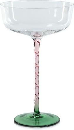 Zodax Sachi Set of 4 Martini Glasses in Green/Pink at Nordstrom Rack