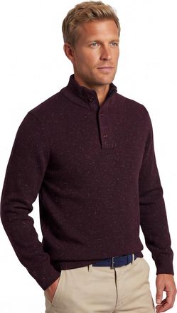 State of Art State of art bordeaux trui half zip wijde fit