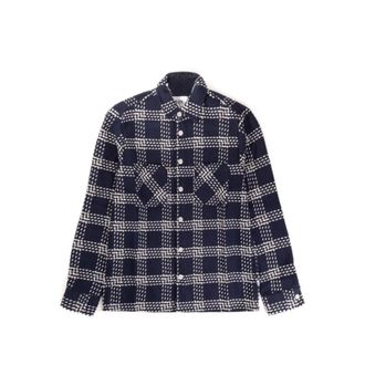 Wax London Whiting Overshirt - male - Wax London - Light Jackets - Blue - L - Jackets